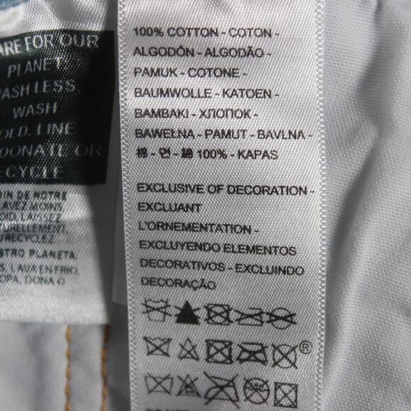 Rare Levi's Jeans Womens 25x27 Silver Metallic 501 90s Straight - Picture 12 of 12